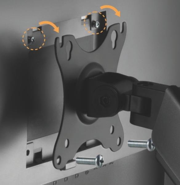 Držiak monitora Brateck LDA32-112E jedno rameno mechanická pružina nástenný 