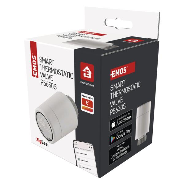 EMOS GoSMART progr.WIFI termostatická hlavica P5630S 