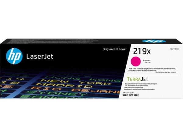 Purpurová originálna tonerová kazeta s vysokou výťažnosťou HP 219X LaserJet 2500 stran