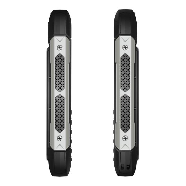 EVOLVEO StrongPhone H1, vodotesný odolný Dual SIM telefón, čierna-strieborná 