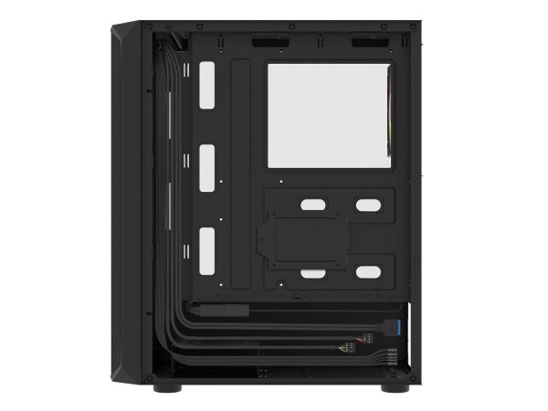 PC skriňa Fury SHOBO/ Midi Tower/ Transpar./ Čierna 