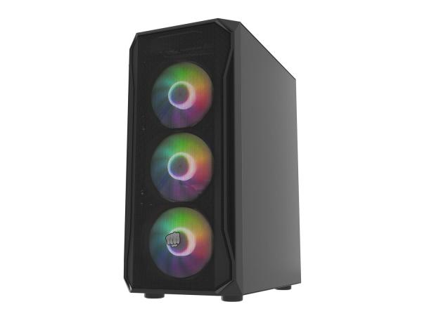 PC skriňa Fury SHOBO/ Midi Tower/ Transpar./ Čierna 