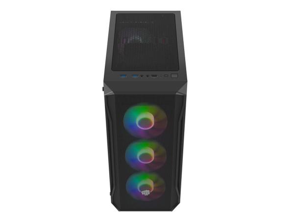 PC skriňa Fury SHOBO/ Midi Tower/ Transpar./ Čierna 
