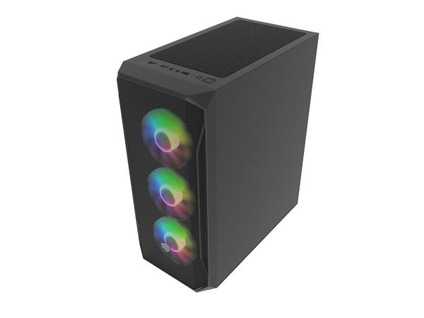 PC skriňa Fury SHOBO/ Midi Tower/ Transpar./ Čierna 