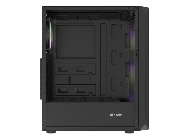 PC skriňa Fury SHOBO/ Midi Tower/ Transpar./ Čierna 