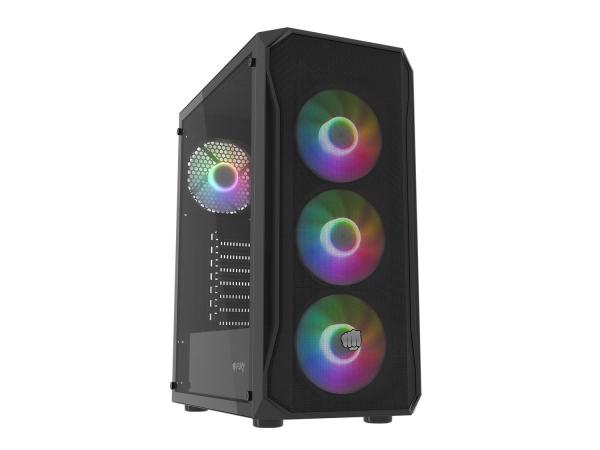 PC skriňa Fury SHOBO/ Midi Tower/ Transpar./ Čierna
