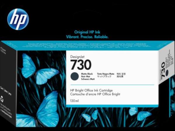 HP 730 130-ml Matte Black Ink Crtg 