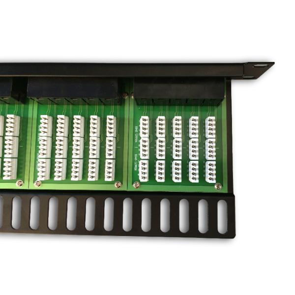 DATACOM Patch panel ISDN 50p.1U Integrovaný BLACK, 19" 