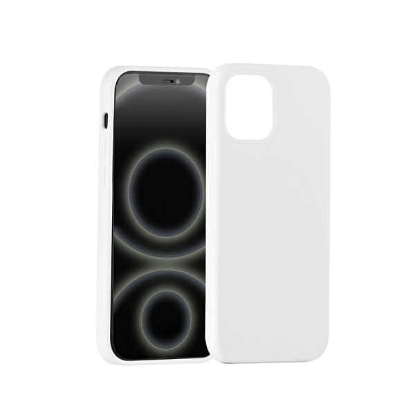 ER POWER Silikónový kryt CARNEVAL SNAP pre iPhone 12 mini s MagSafe - biela