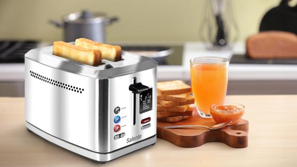 Salente ToastMax hriankovač s digitálnym displejom, nerez 