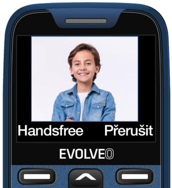 EVOLVEO EasyPhone XR, mobilný telefón pre seniorov s nabíjacím stojanom, modrá 