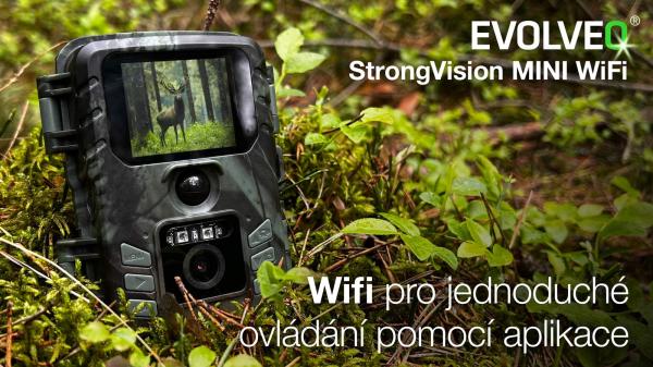 EVOLVEO StrongVision MINI WiFi, fotopasca/ bezpečnostná kamera s aplikáciou 