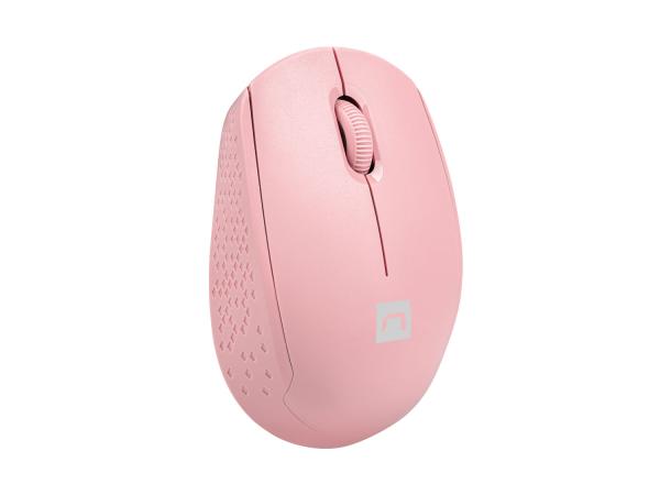 Myš Natec STORK/ Kancelárska/ Optická/ 1 600 DPI/ Bezdrôtová USB/ Ružová 