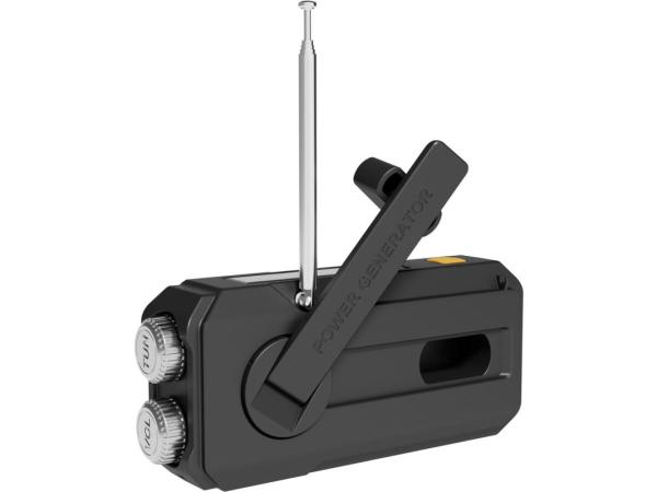 Sandberg Surviovor All-in-1 2000 mAh, FM/ AM rádio s ďalšími funkciami, čierna 