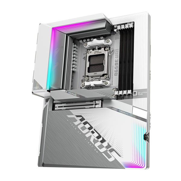GIGABYTE MB Sc AM5 B650E AORUS STEALTH ICE,  AMD B650,  4xDDR5,  2x HDMI,  1xUSB-C,  WI-FI,  E-ATX 
