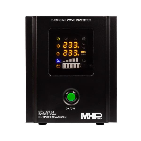 Záložný zdroj MHPower MPU300-12, UPS, 300W, čistá sinus 