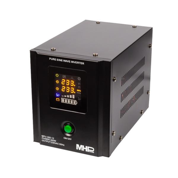 Záložní zdroj MHPower MPU300-12, UPS, 300W, čistá sinus