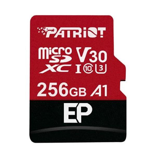 Patriot V30 A1/ micro SDXC/ 256GB/ 100MBps/ UHS-I U3 / Class 10/ + Adaptér