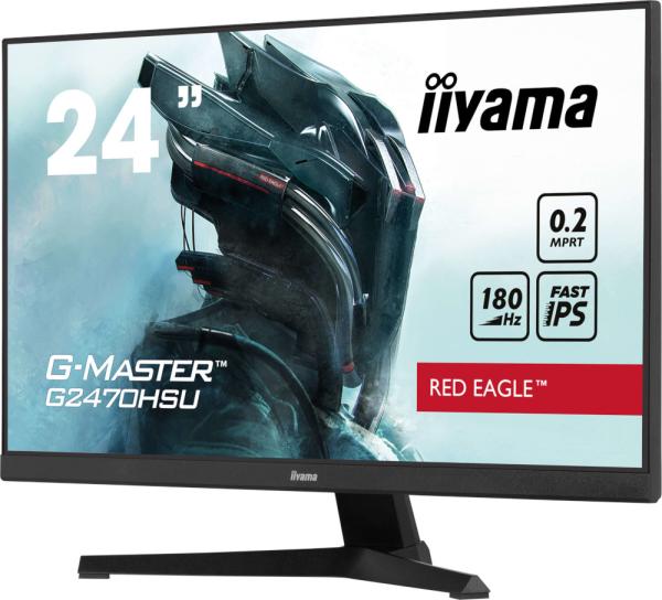 iiyama G-Master/ G2470HSU-B6/ 23, 8"/ IPS/ FHD/ 180Hz/ 0, 2ms/ Black/ 3R 