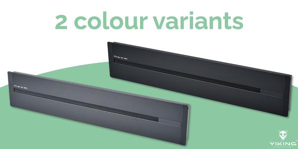 Zásuvková lišta - zápustná Viking LZ60B/ 230V, 50Hz/ 60cm dĺžka/ čierna/ až 7 modulov/ IP20/ hliník/ zápustná 
