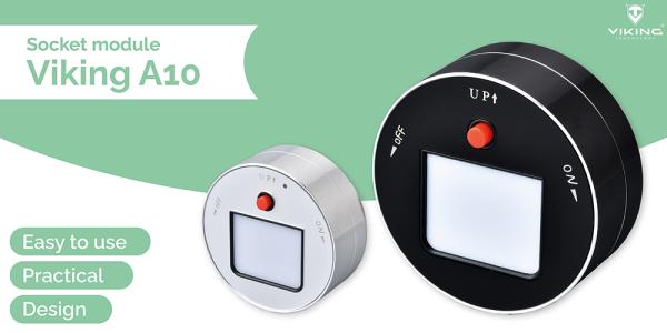Zásuvkový modul Viking A10S, strieborná 