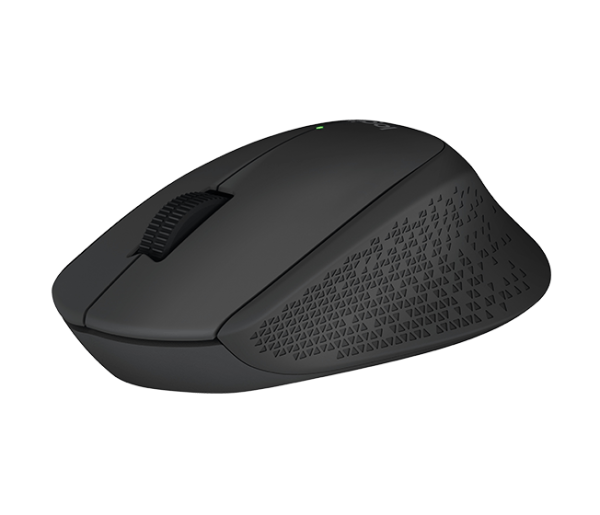 Logitech M280/ Ergonomická/ Optická/ Pre pravákov/ 1 000 DPI/ Bezdrôtová USB/ Čierna