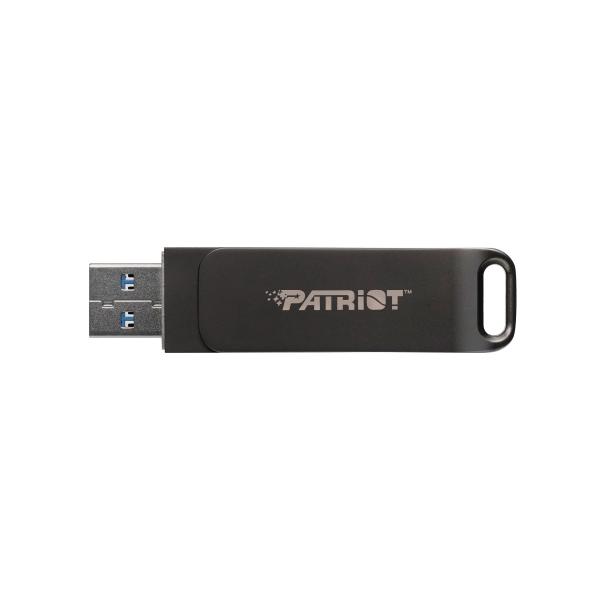 Patriot RAGE R550/ 256GB/ USB 3.2/ USB-A + USB-C/ Čierna 