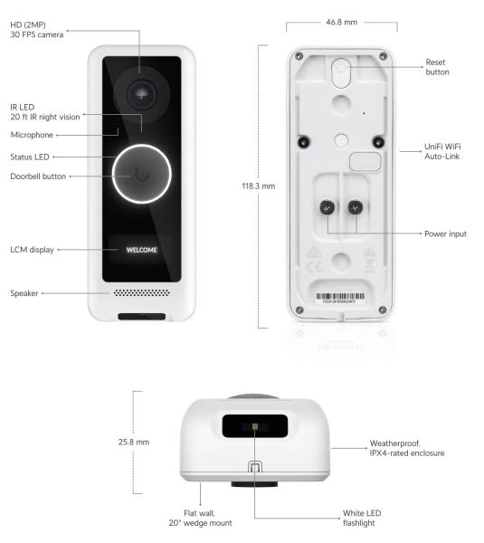 Ubiquiti UVC-G4-DoorBell - UniFi Protect G4 Doorbell 