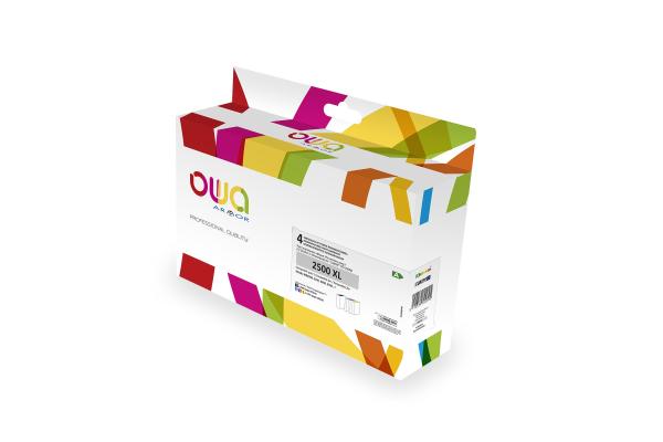 OWA ARMOR ink kompatibilný s Canon PGI2500XL, 4-pack (CMYK), 72ml/ 3x20ml/ 2500p/ 3x1765p