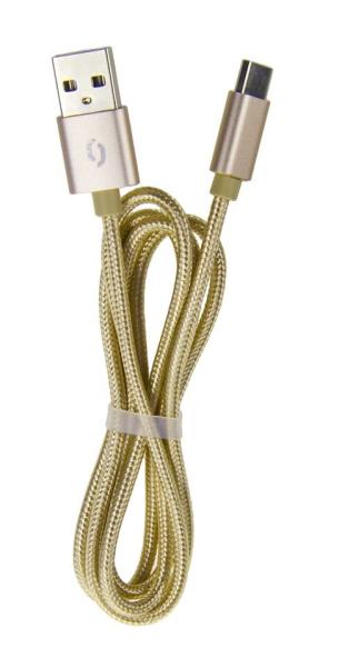 ALIGATOR dátový kábel TUBA 2A Micro USB zlatý