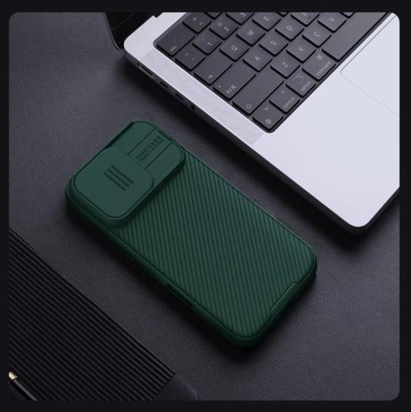Nillkin CamShield PRO Magnetic Zadný Kryt pre Apple iPhone 16 Pro Dark Green 