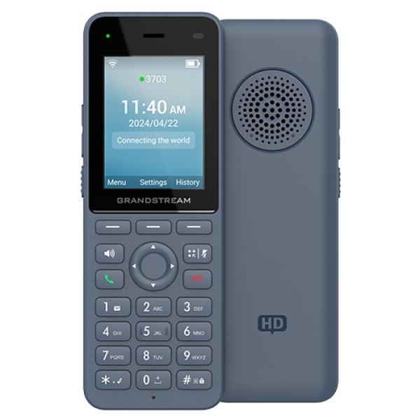 Grandstream WP826 SIP WiFi telefón, 2, 4" bar. displ., 3 SIP úč., BT, USB-C 