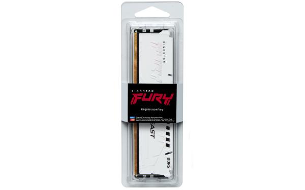 Kingston FURY Beast EXPO/ DDR5/ 16GB/ 6000MHz/ CL36/ 1x16GB/ White 