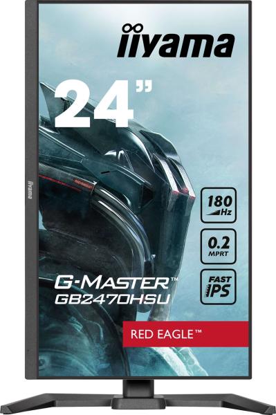 iiyama G-Master/ GB2470HSU-B6/ 23, 8"/ IPS/ FHD/ 180Hz/ 0, 2ms/ Black/ 3R 