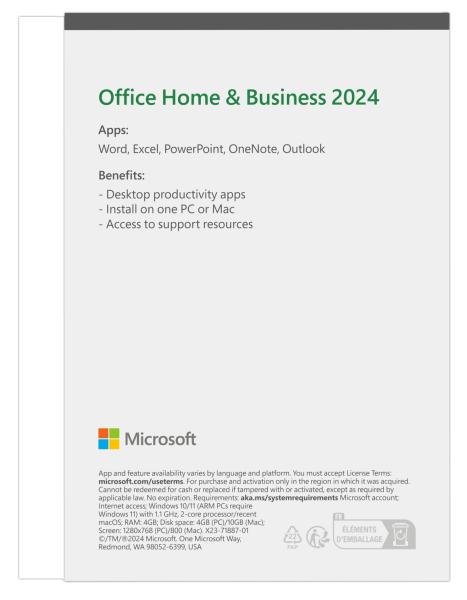 Microsoft Office 2024 pre domácnosti a podnikateľov Eng 
