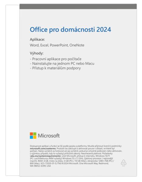 Microsoft Office 2024 pre domácnosti CZ 
