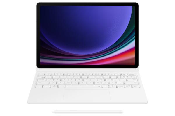 Samsung pouzdro s klávesnicí EF-DX725UWE pro Galaxy Tab S9/ S9 FE,  bílá 