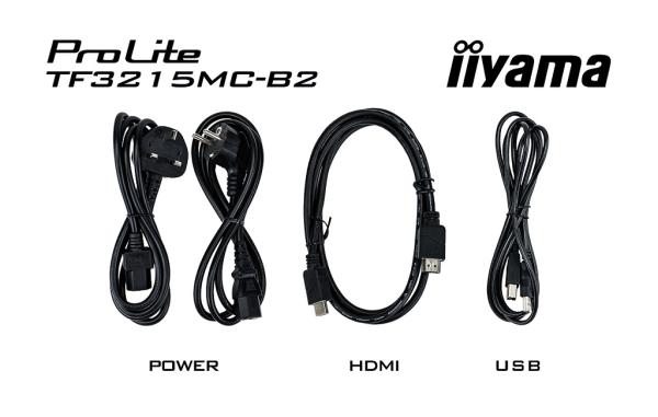 32" iiyama TF3215MC-B2: FHD, 30P, VGA, HDMI, 24/ 7 