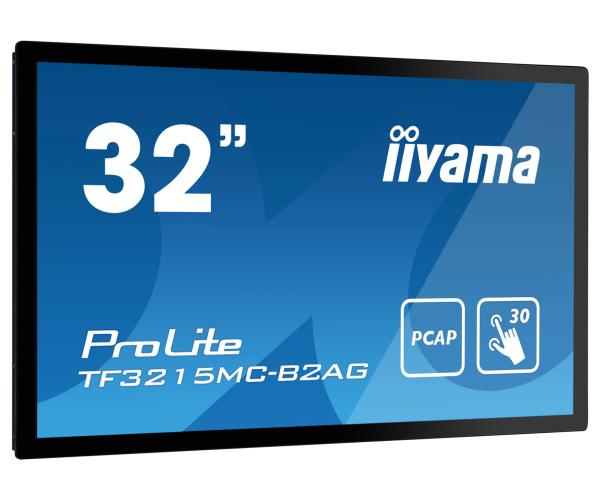 Iiyama ProLite TF3215MC-B2AG, 24/7, 80cm (31,5&quot;&quot;), Projected Capacitive, Full HD, kit (USB), black