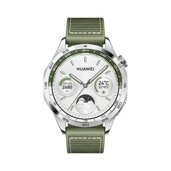 Huawei Watch GT 4/ 46mm/ Silver/ Elegant Band/ Green 