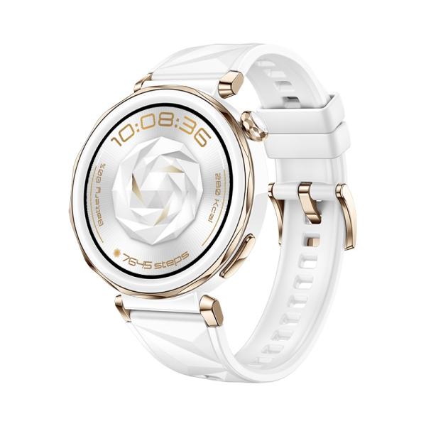 Huawei Watch GT 5 Pro 42mm Gold Elegant Band White