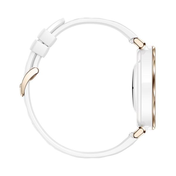 Huawei Watch GT 5 Pro 42mm Gold Elegant Band White 