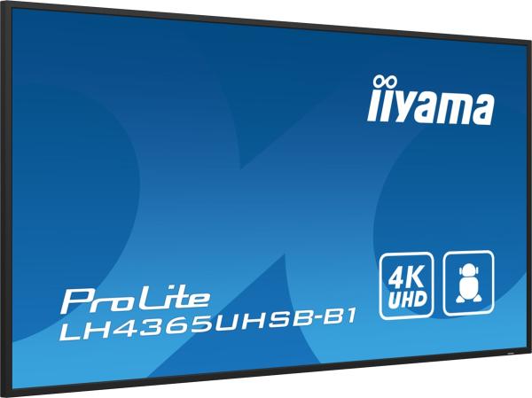 43" iiyama LH4365UHSB-B1: IPS, 4K UHD, Android, 24/ 7 