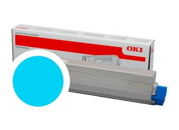 OKI cyan toner do C824/ C834/ C844 (5 000 strán)
