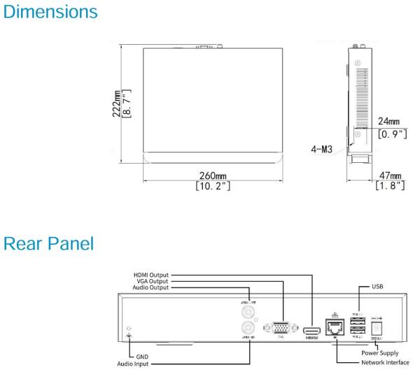 Uniview NVR301-16B-IQ, 16 kanálov, max.IN:80Mbps/ OUT:80Mbps, múdra analytika SIP, UMD, 4K HDMI 