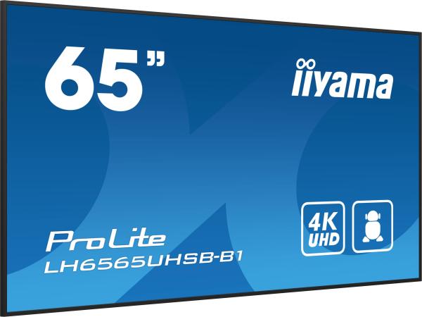 65" iiyama LH6565UHSB-B1: IPS, 4K UHD, Android, 24/ 7 