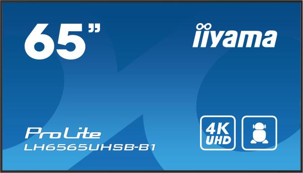 65" iiyama LH6565UHSB-B1: IPS, 4K UHD, Android, 24/ 7