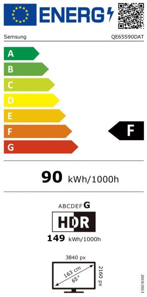 SAMSUNG TV 65" OLED 4K QE65S90D Série S90D (2024) 