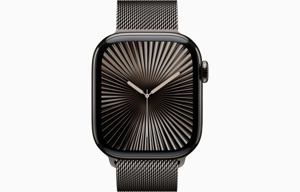 Apple Watch Series 10 GPS + Cellular 42mm Slate Titanium Case with Slate Milanese Loop 