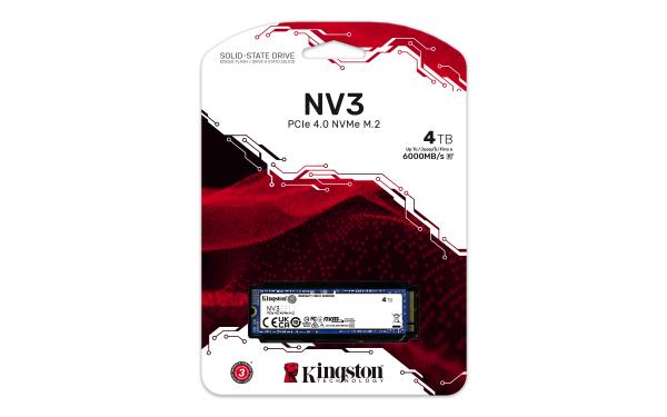 Kingston NV3/ 4TB/ SSD/ 0/ SAS/ M.2 NVMe/ 5R 